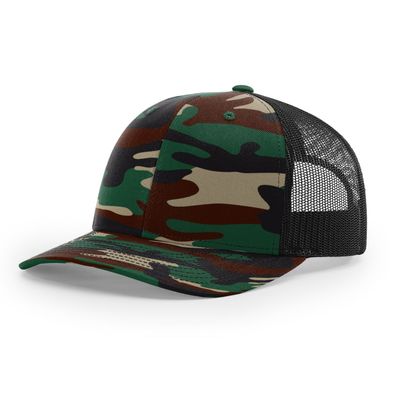 GREEN CAMO/BLACK GREEN CAMO/BLACK - Custom Hats Now