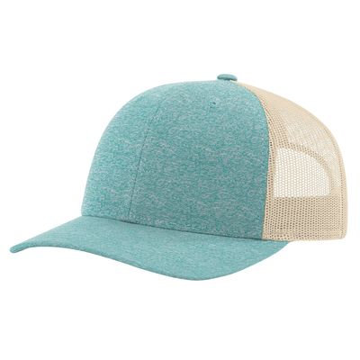 GREEN TEAL/HEATHER/BIRCH GREEN TEAL/HEATHER/BIRCH - Custom Hats Now