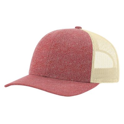 RED HEATHER/BIRCH RED HEATHER/BIRCH - Custom Hats Now