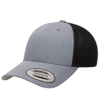 HEATHER GRAY/ BLACK HEATHER GRAY/ BLACK - Custom Hats Now
