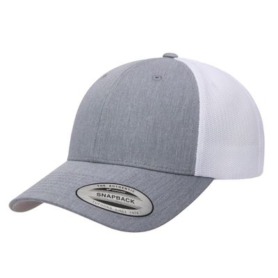 HEATHER GRAY / WHITE HEATHER GRAY / WHITE - Custom Hats Now
