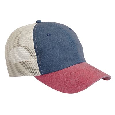 NAVY/CARDINAL/STONE NAVY/CARDINAL/STONE - Custom Hats Now