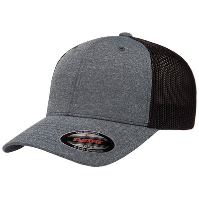 DARK HEATHER/BLACK DARK HEATHER/BLACK - Custom Hats Now