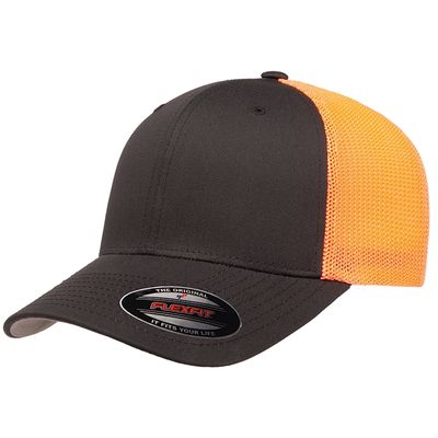 CHARCOAL/NEON ORANGE CHARCOAL/NEON ORANGE - Custom Hats Now