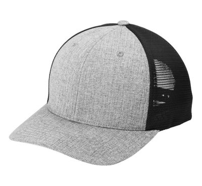 Heather Silver/ Black Heather Silver/ Black - Custom Hats Now