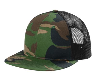 Woodland Camo/ Black Woodland Camo/ Black - Custom Hats Now