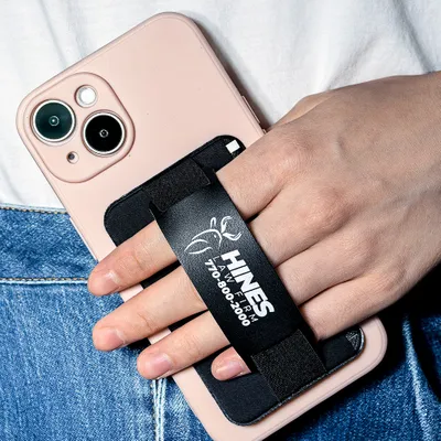 Leather Phone Wallet with Hand Grip - Tote Bags Now