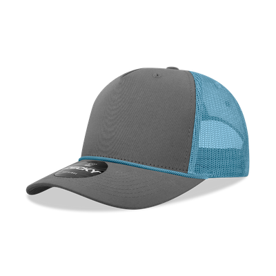 Charcoal/Sky Charcoal/Sky - Custom Hats Now