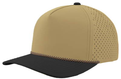 Khaki/Black Bill-Khaki Chainlink Rope Khaki/Black Bill-Khaki Chainlink Rope - Custom Hats Now