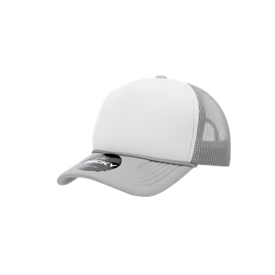 Grey/White/Grey Grey/White/Grey - Custom Hats Now