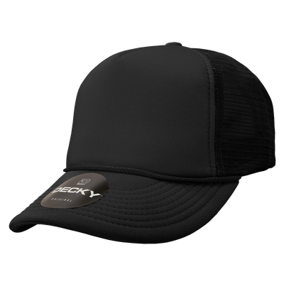 Black - Decky Style 211 (High Profile) Black - Decky Style 211 (High Profile) - Custom Hats Now