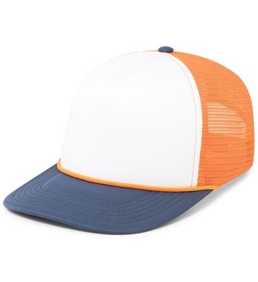 White/Orange/Navy White/Orange/Navy - Custom Hats Now