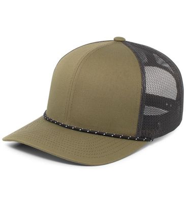 Moss Green/Lt Charcoal/Moss Green Moss Green/Lt Charcoal/Moss Green - Custom Hats Now