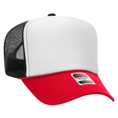 Red/Wht/Blk Red/Wht/Blk - Custom Hats Now
