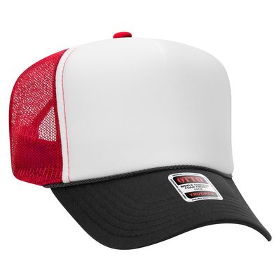 Blk/Wht/Red Blk/Wht/Red - Custom Hats Now