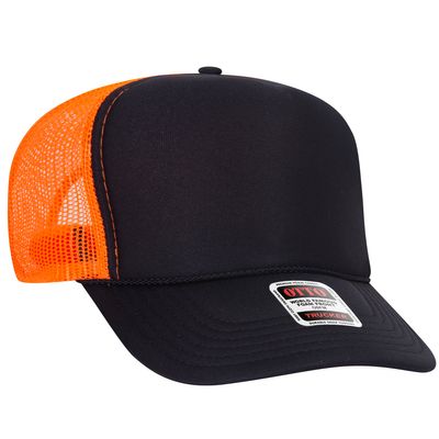 Blk/Blk/N Org Blk/Blk/N Org - Custom Hats Now