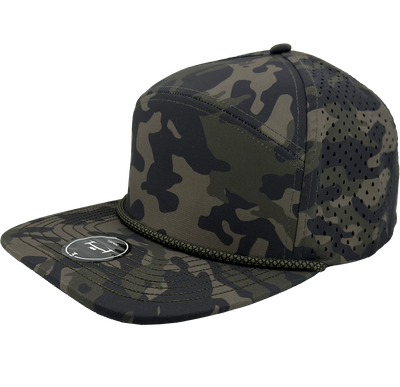Olive Camo-Olive Chainlink Rope Olive Camo-Olive Chainlink Rope - Custom Hats Now