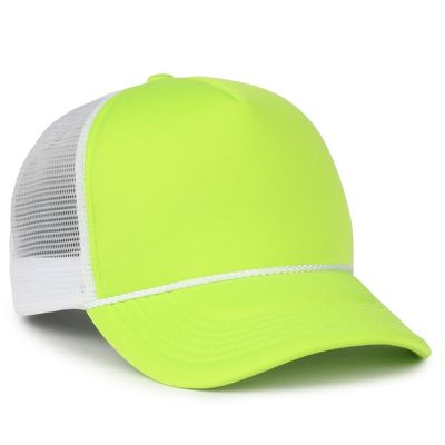 Neon Lime/White Neon Lime/White - Custom Hats Now