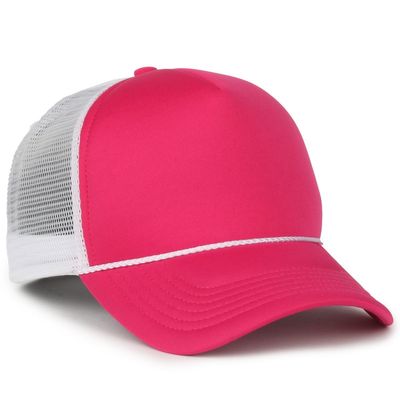Neon Pink/White Neon Pink/White - Custom Hats Now