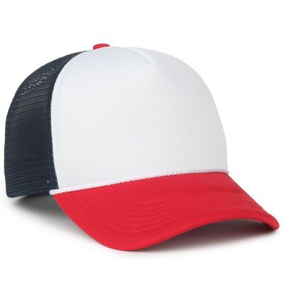 WHITE/NAVY/RED WHITE/NAVY/RED - Custom Hats Now