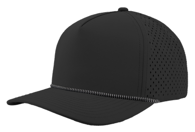 Black-White Grid Rope Black-White Grid Rope - Custom Hats Now