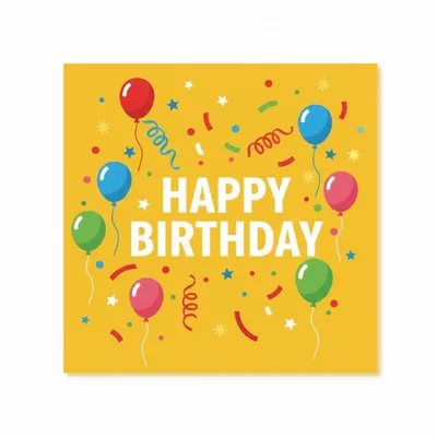 Happy Birthday Napkins - Custom Hats Now