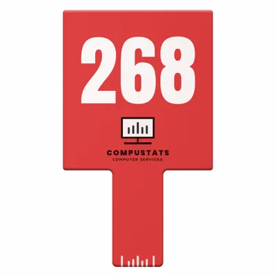 Rectangle Auction Paddles - Custom Hats Now