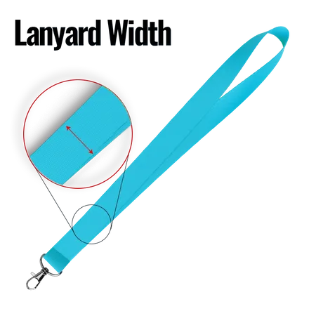 Lanyard Width Lanyard Width - Custom Hats Now