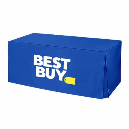 Pleated Corner Table Covers - Custom Hats Now