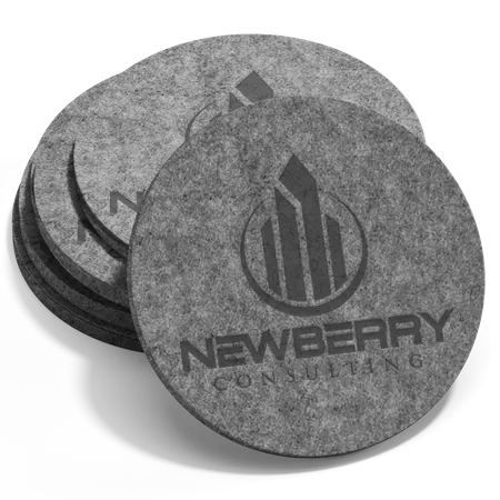 Absorbent Felt Coaster - Custom Hats Now