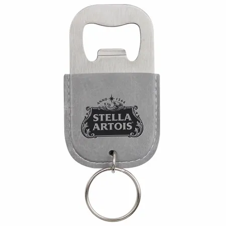 Leather Bottle Opener Keychain Leather Bottle Opener Keychain - Custom Hats Now