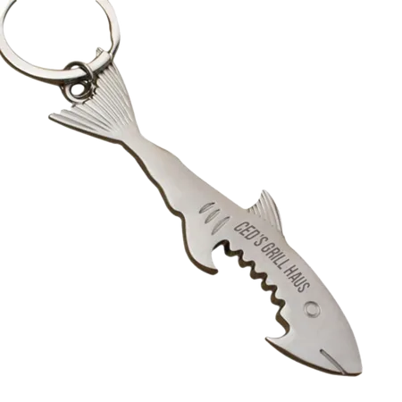 Shark Bottle Opener Keychain Shark Bottle Opener Keychain - Custom Hats Now