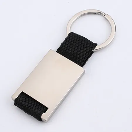 Metal and Weave Keychain Metal and Weave Keychain - Custom Hats Now