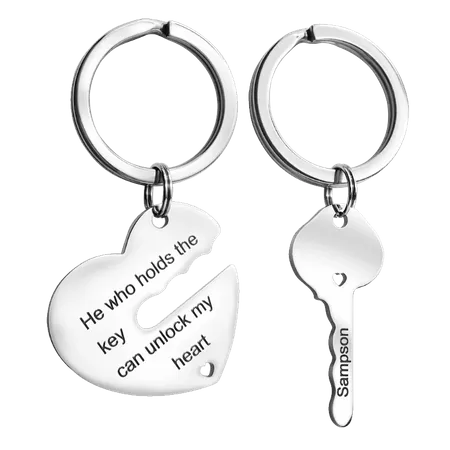 Metal Keychain for Couples Metal Keychain for Couples - Custom Hats Now