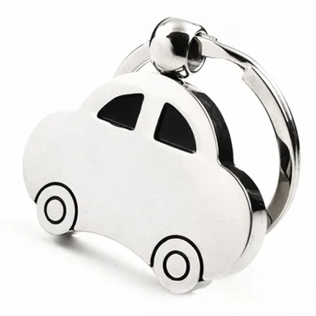 Car Shaped Metal Keychain Car Shaped Metal Keychain - Custom Hats Now