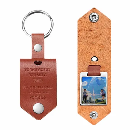 Artistic Laser Cut Leather Keychain Artistic Laser Cut Leather Keychain - Custom Hats Now
