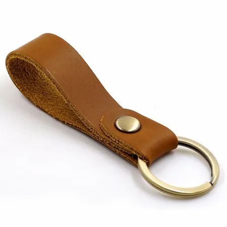 Suave Leather Keychain Suave Leather Keychain - Custom Hats Now