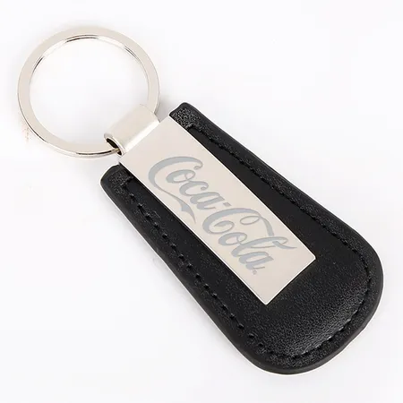 Superior Metal & Leather Keychain Superior Metal & Leather Keychain - Custom Hats Now