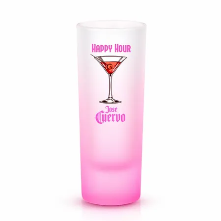 Tall Shot Glass - Colored & Frosted - Custom Hats Now