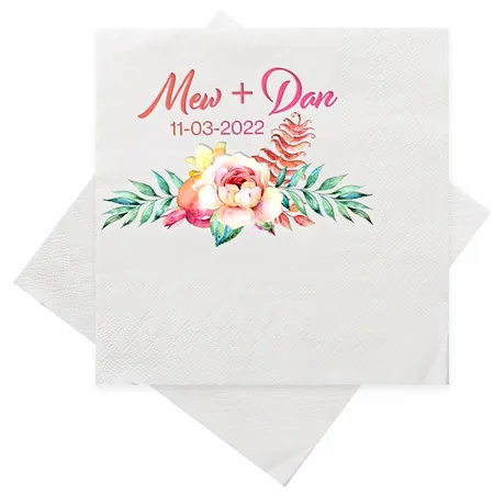 Custom Napkins - Custom Hats Now