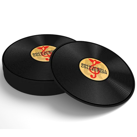 Soft Plastic Record Coaster - Custom Hats Now