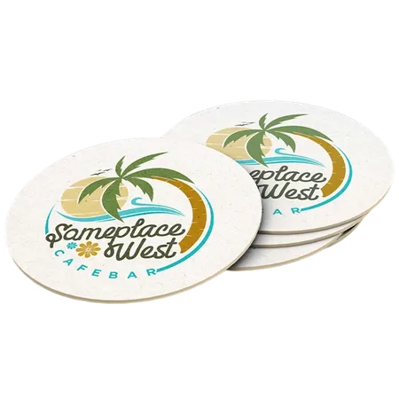 Super Absorbent Bar Coaster - Custom Hats Now