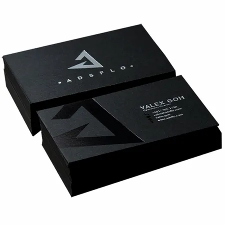 Embossed Gloss Business Cards - Custom Hats Now