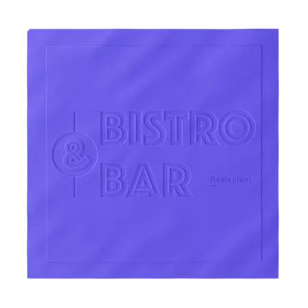 Custom Debossed Beverage Napkin - Custom Hats Now