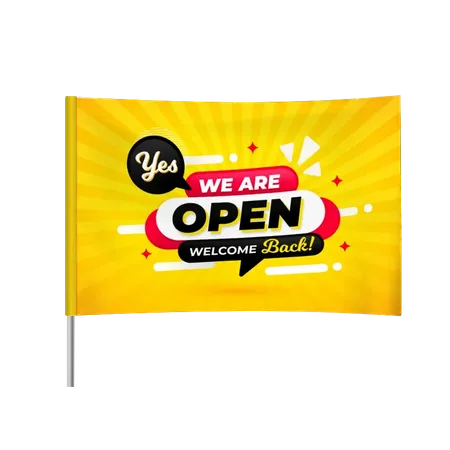 Rectangle Flag - Custom Hats Now