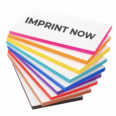 Painted Edge Business Cards - Custom Hats Now