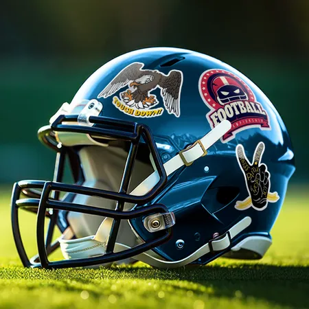 Football Helmet Stickers Football Helmet Stickers - Custom Hats Now