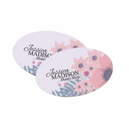 Oval Business Cards - Custom Hats Now