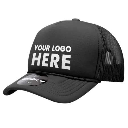 Decky 7010 - Youth 5 Panel Mid Profile Structured Foam Trucker, Kids Foam Trucker Hat, Mesh Back Decky 7010 - Youth 5 Panel Mid Profile Structured Foam Trucker, Kids Foam Trucker Hat, Mesh Back - Custom Hats Now