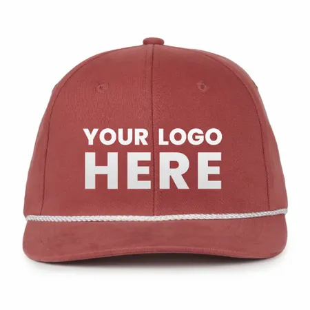 Outdoor Cap OC602 Mid Crown Structured Cap with Rope, Rope Hat - Custom Hats Now
